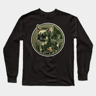 Chug Camouflage Motif Long Sleeve T-Shirt